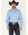 Image #1 - Wrangler X Cody Johnson Men's Geo Print Long Sleeve Button-Down Western Shirt, Blue, hi-res
