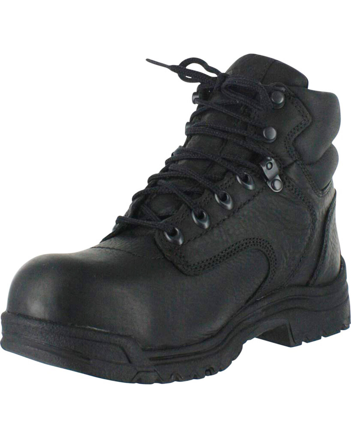 Image #2 - Timberland PRO Women's TITAN 6" Work Boots - Composite Toe, Black, hi-res