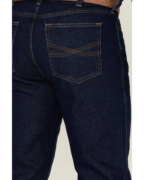 Image #4 - Blue Ranchwear Men's Bucking Horse Dark Wash Rigid Slim Straight Jeans , Dark Wash, hi-res