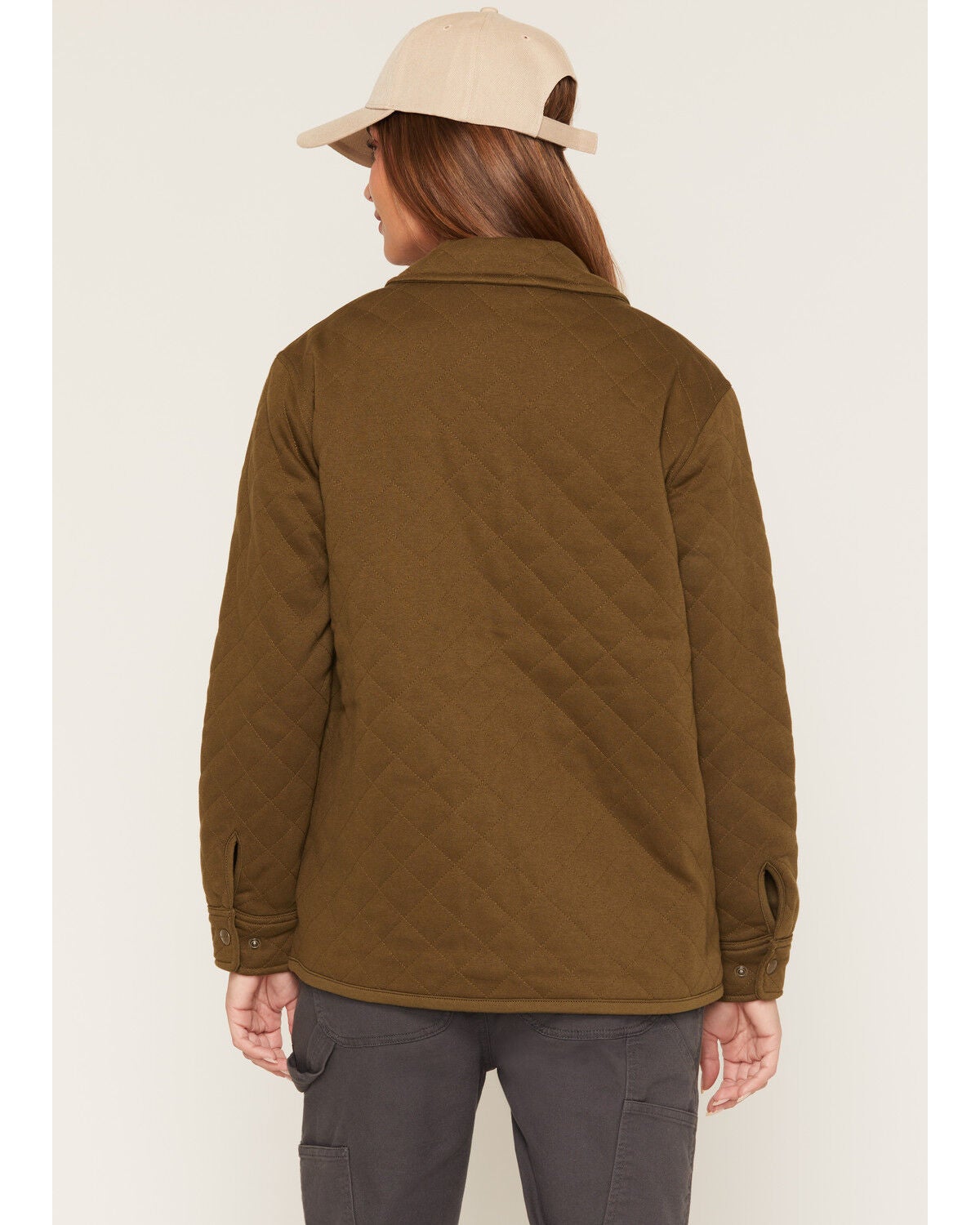 Image #4 - Carhartt Women's Paxton Quilted Shirt Jacket, Forest Green, hi-res
