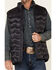 Cody James Core Men's Heather Charcoal Midnight Heat Sealed Zip-Front Puffer Vest, Charcoal, hi-res