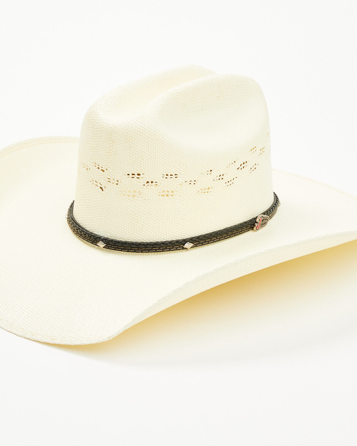 Image #1 - Justin Falcon Straw Cowboy Hat, Natural, hi-res