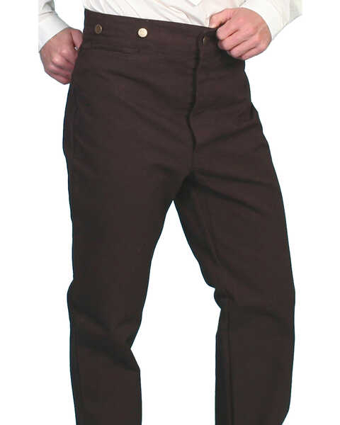 Image #2 - Rangewear by Scully Men's Canvas Pants, Walnut, hi-res