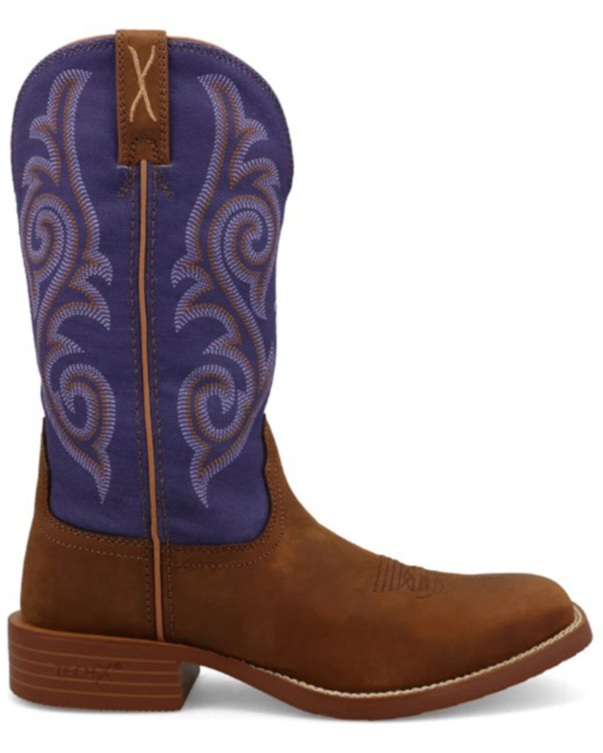 Image #2 - Twisted X Women's 11" Tech X™ Performance Western Boots - Broad Square Toe, Brown, hi-res