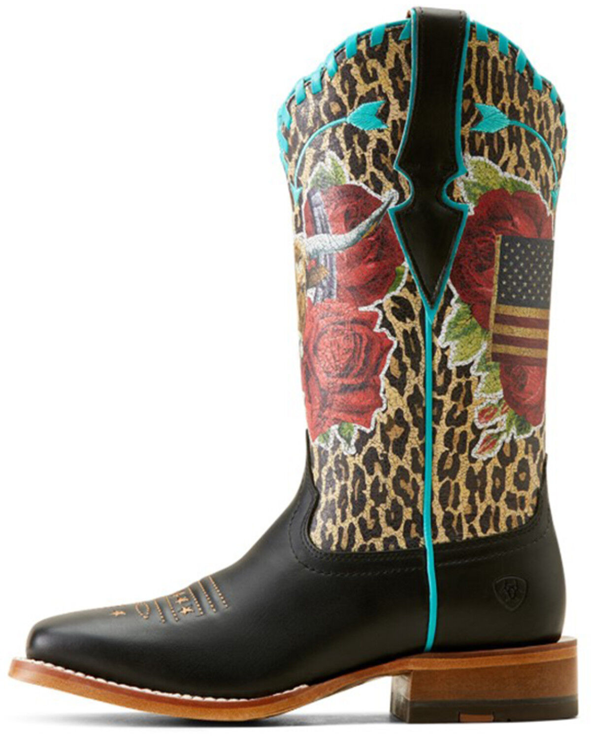 Image #2 - Ariat X Rodeo Quincy Women's Frontier Western Boots - Broad Square Toe, Black, hi-res