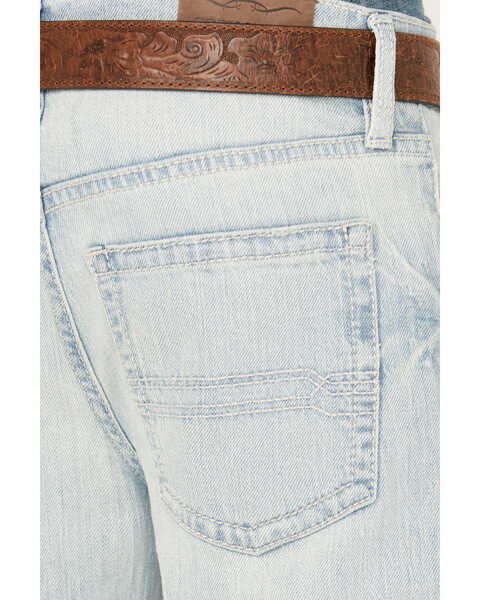 Image #4 - Cody James Boys' Light Wash Pioneer Slim Stretch Bootcut Jeans , Light Wash, hi-res