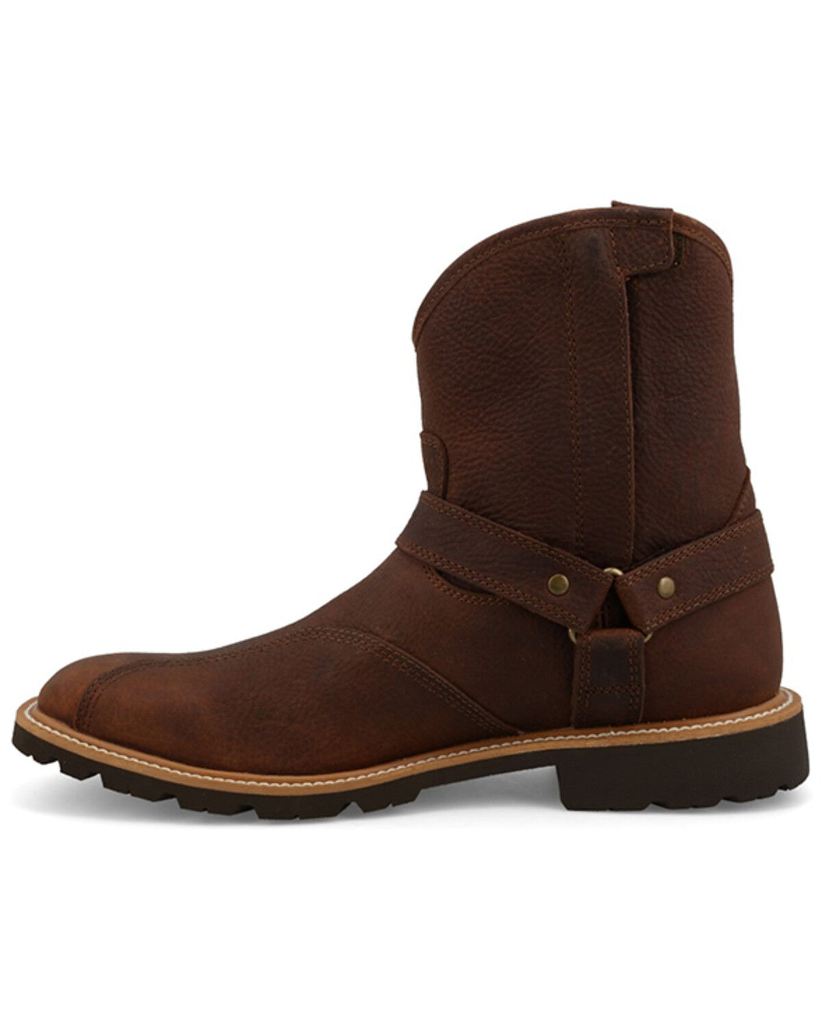 Image #3 - Twisted X Men's Tech X™ Motorcycle Boots - Broad Square Toe, Brown, hi-res