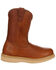 Georgia Boot Men's Wellington Barracuda Work Boots - Steel Toe, Brown, hi-res