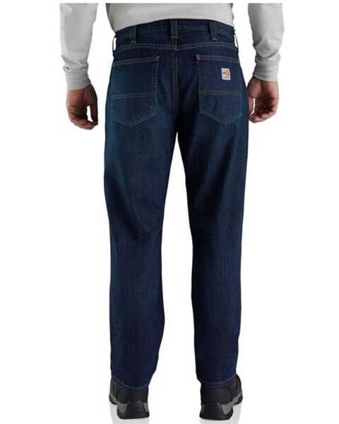 Image #2 - Carhartt Men's FR Rugged Flex Relaxed Fit Denim Jeans , Indigo, hi-res