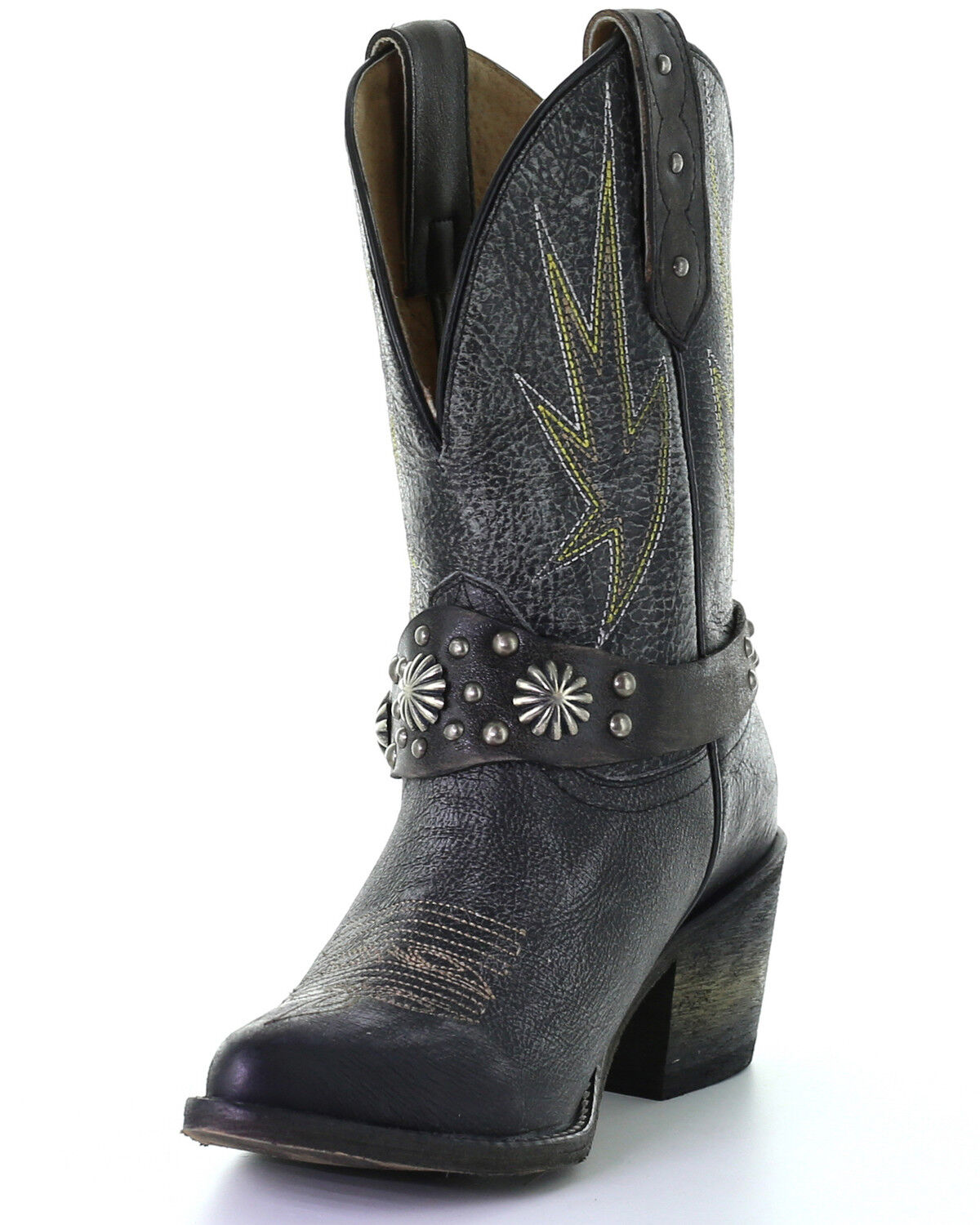 Image #6 - Corral Women's Studded Harness & Concho Western Boots - Round Toe, , hi-res