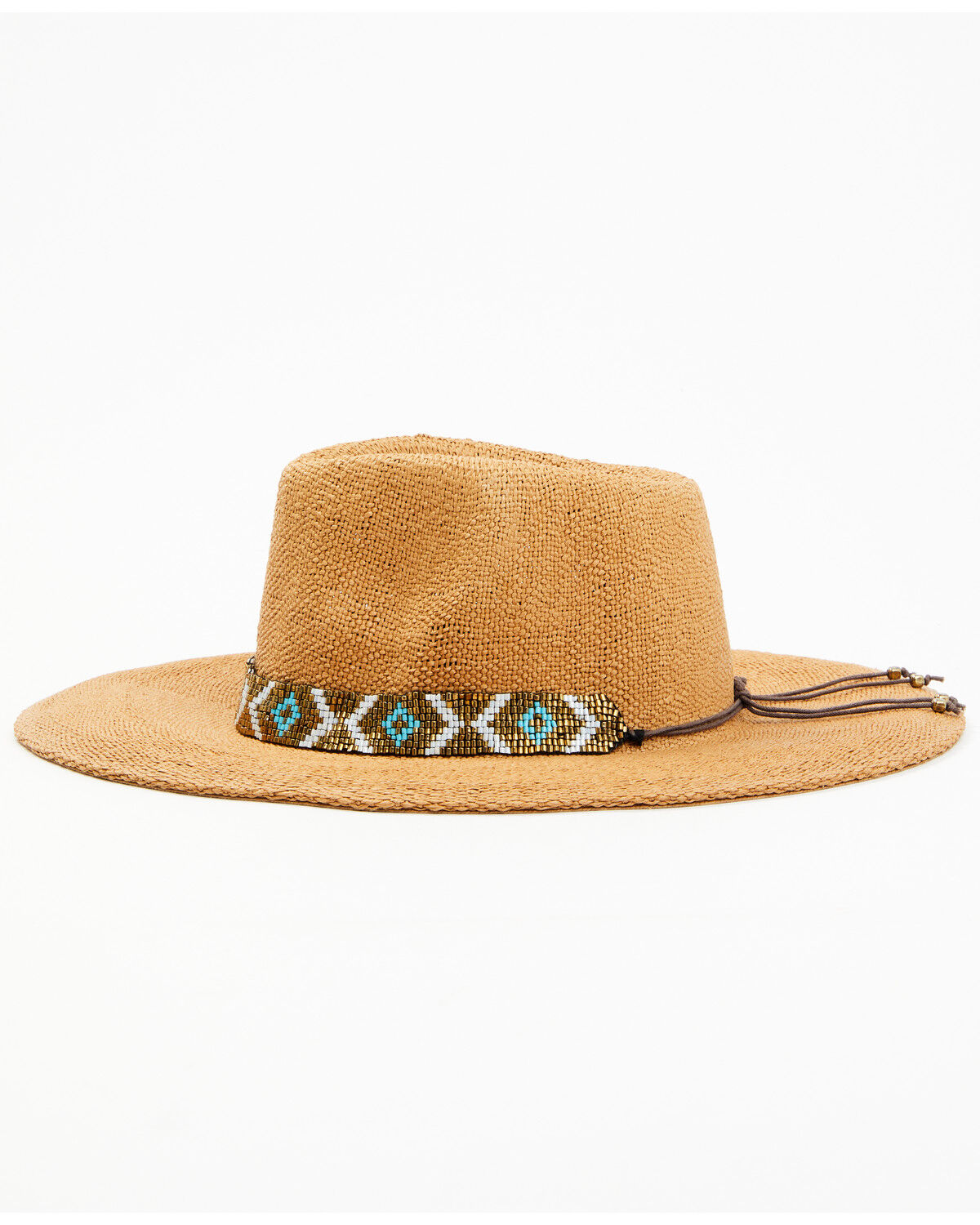 Image #3 - Nikki Beach Women's Straw Rancher Hat, Brown, hi-res