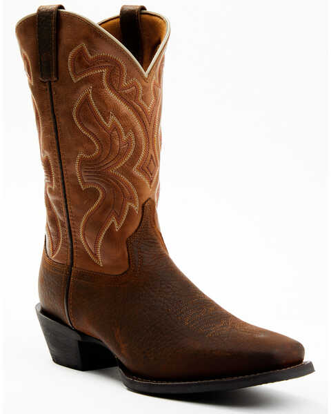Image #1 - Laredo Men's Mckinney Western Boots - Square Toe, Brown, hi-res