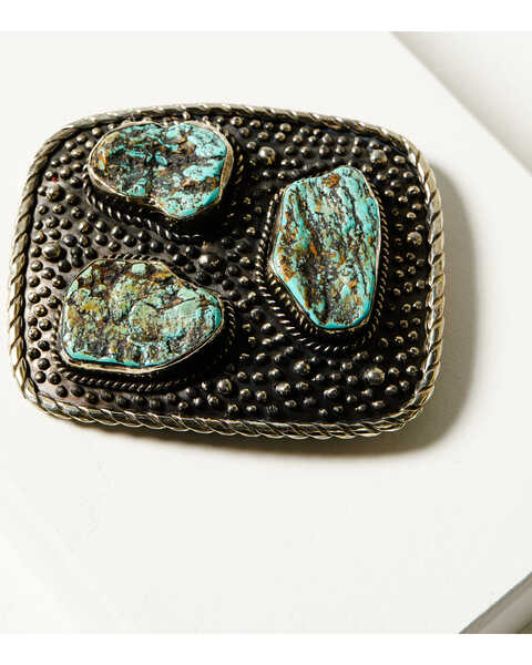 Image #2 - Paige Wallace Women's Turquoise Three Stone Buckle, Turquoise, hi-res
