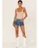 Image #1 - Ariat Women's Serenity Embroidered Front 3" Shorts, , hi-res