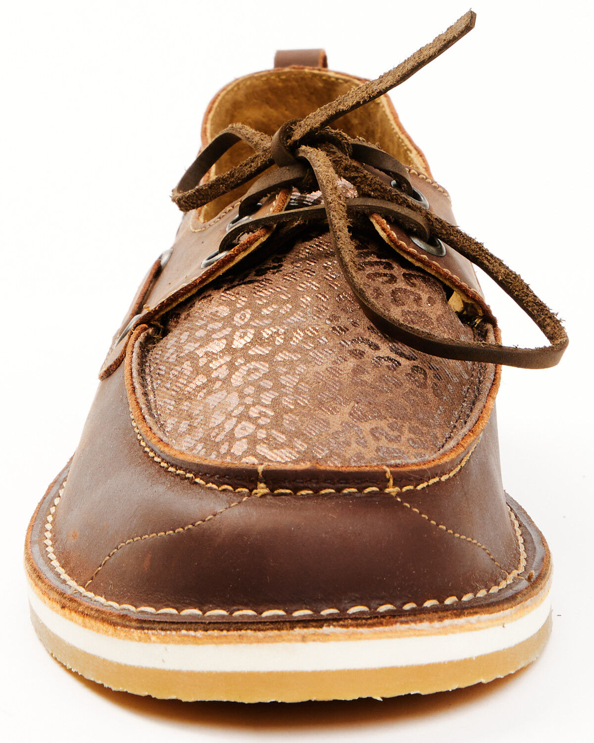 Image #4 - RANK 45® Women's Remi Metallic Cheetah Print Slip-On Casual Shoes - Moc Toe, Brown, hi-res