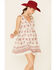 Image #2 - Very J Women's Scroll Border Dress, Cream, hi-res