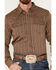 Image #4 - Cody James Men's Railway Striped Long Sleeve Snap Western Shirt, Brown, hi-res