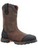 Image #1 - Durango Men's 11" Waterproof Western Work Boots - Steel Toe, Brown, hi-res
