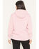 Image #4 - Ariat Women's Boot Barn Exclusive Lace Puff Logo Hoodie, Pink, hi-res