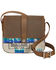 Pendleton Women's Chief Joseph Leather Square Crossbody Bag, Blue, hi-res