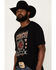 Image #2 - Cinch Men's American Rodeo Brand Graphic Logo T-Shirt, Black, hi-res