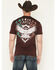 Image #4 - American Fighter Men's Lanton Short Sleeve Graphic T-Shirt, Burgundy, hi-res
