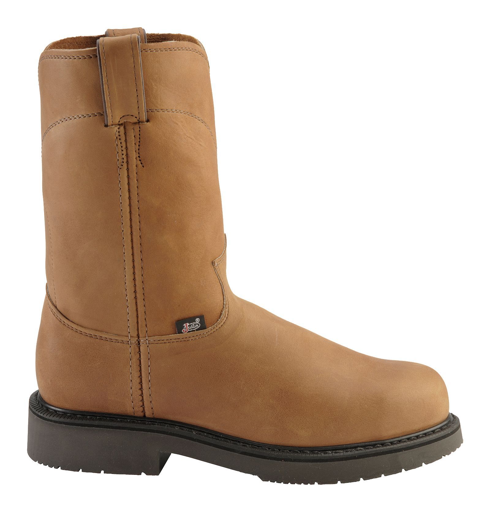 justin work boots slip on