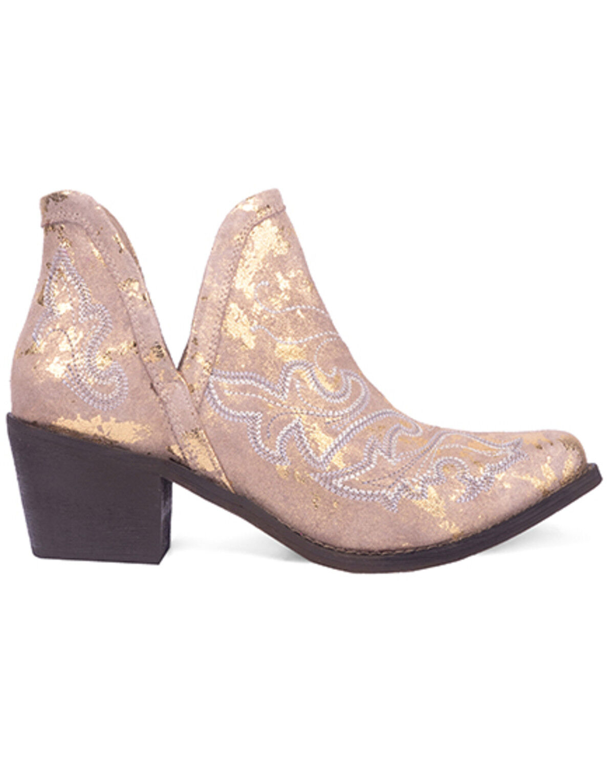 Image #2 - Circle G Women's Western Booties - Snip Toe, Sand, hi-res