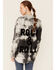 Revel Women's Tie-Dye Rock & Roll Snap-Front Shacket   , Black, hi-res
