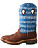Image #3 - Twisted X Men's CellStretch Western Work Boots - Alloy Toe, Burgundy, hi-res