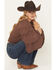 Image #1 - Shyanne Women's Pearl Embroidered Long Bell Sleeve Shirt, Brown, hi-res