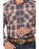Image #3 - Pendleton Men's Frontier Plaid Print Long Sleeve Pearl Snap Western Shirt, Indigo, hi-res
