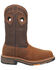 Image #2 - Dan Post Men's 11" Bram Waterproof Work Boots - Broad Square Toe, Brown, hi-res