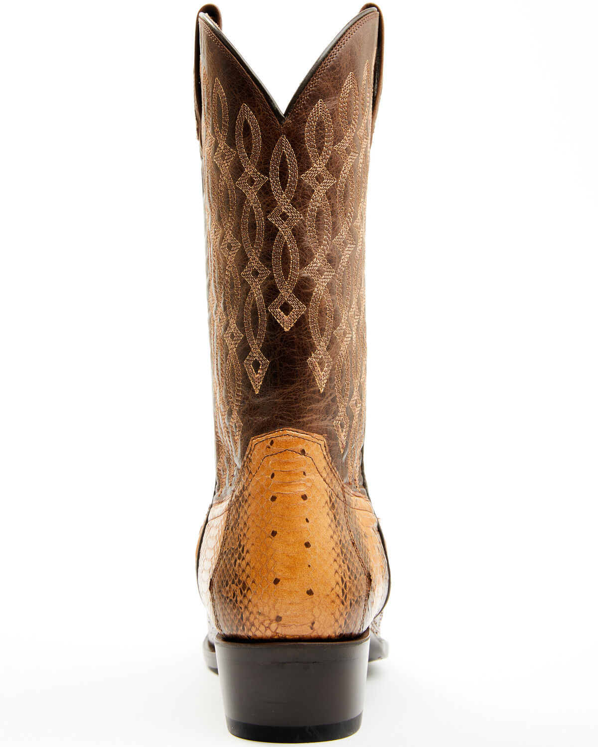 Image #5 - Cody James Men's Exotic Water Snake Western Boots - Round Toe, Brown, hi-res