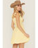 Image #4 - Ash & Violet Women's Smocked Waist Mini Dress, Yellow, hi-res