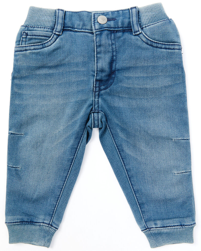 Levi's Infant Boys' Dark Wash Rib Waist Denim Jogger Pants , Blue, hi-res