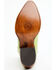Image #7 - Planet Cowboy Women's Pee-Wee Ah Limon Leather Western Boot - Snip Toe, Green, hi-res