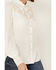 Image #4 - Shyanne Women's Embroidered Long Sleeve Pearl Snap Western Shirt, White, hi-res