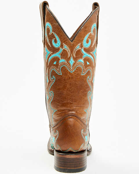 Image #6 - Circle G Women's Embroidered Western Boots - Square Toe, Honey, hi-res
