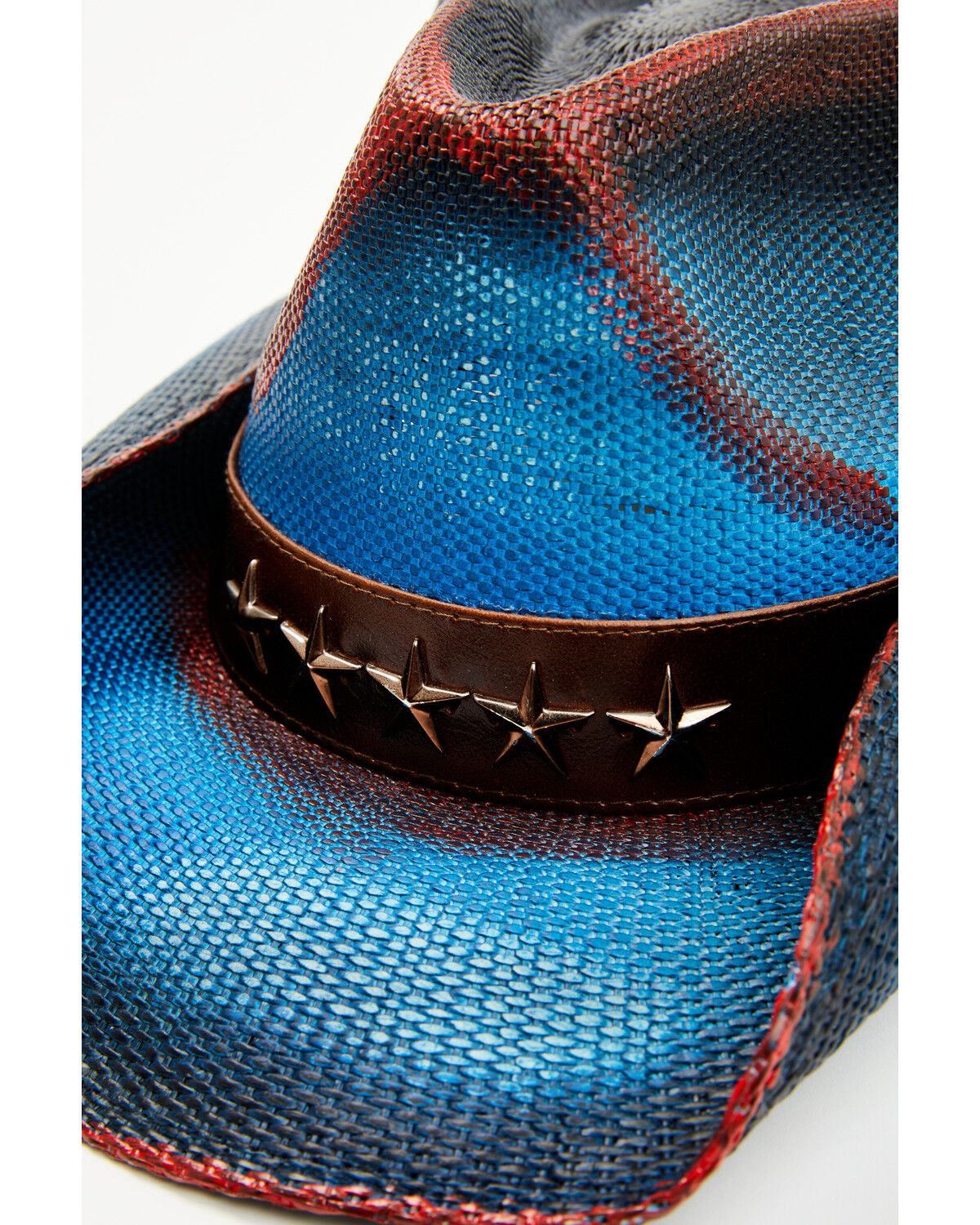 Image #2 - Shyanne Women's Rock Springs Straw Cowboy Hat, Red/white/blue, hi-res