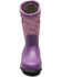 Image #4 - Bogs Girls' York Patchwork Floral Rain Boots - Round Toe, Purple, hi-res