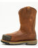 Image #3 - Hawx Men's 10" Internal Met Guard Pull-On Work Boots - Composite Toe, Dark Brown, hi-res