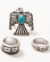 Image #1 - Idyllwind Women's Myrtle Thunderbird Ring Set - 3 Piece, Turquoise, hi-res