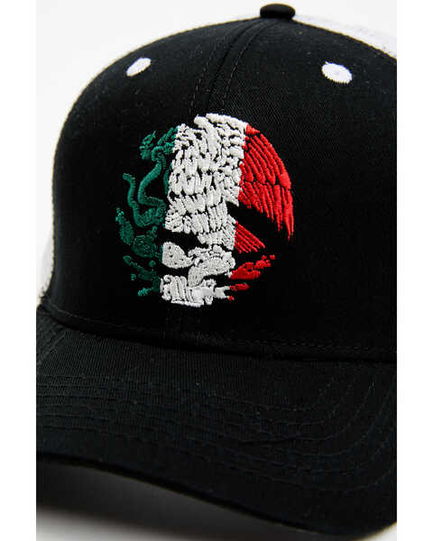 Image #2 - Cody James Men's Mexican Flag Eagle Ball Cap, Black, hi-res