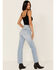 Rolla's Women's Light Wash High Rise Original Straight Jeans, Blue, hi-res
