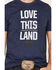 Ariat Men's Navy Love This Land Graphic Short Sleeve T-Shirt , Navy, hi-res