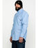 Image #4 - Ariat Men's FR Solid Durastretch Long Sleeve Work Shirt - Tall , Blue, hi-res