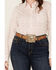 Image #3 - Ariat Women's Kirby Stretch Star Print Button-Down Long Sleeve Western Shirt - Plus, White, hi-res