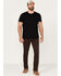 Image #1 - Brothers and Sons Men's Java Wash Stretch Slim Straight Jeans, Brown, hi-res