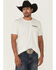 Image #2 - RANK 45® Men's Untamed Cowboy Short Sleeve Graphic T-Shirt, Natural, hi-res